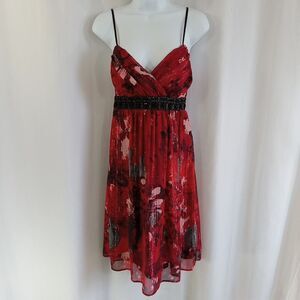 Roulette Dress Women's Size 4 Red Black